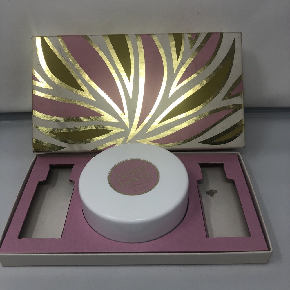 Vintage Shulton Desert Flower‎ 4 Oz Dusting Powder Sealed, With Box